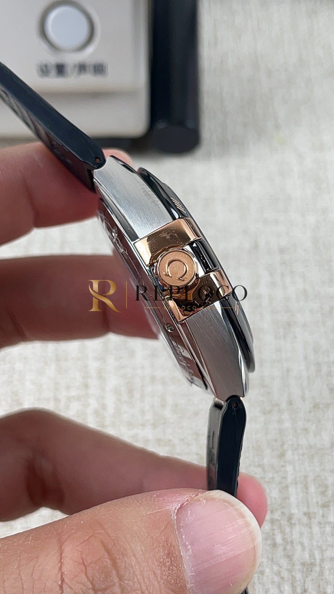 VS 공장 오메가 컨스텔레이션 41mm 투톤 세드나 골드 블랙 세라믹 베젤 실크 다이얼 (131.23.41.21.06.002) 1:1 슈퍼클론 단동 DD8900 무브먼트 - 이미지 8