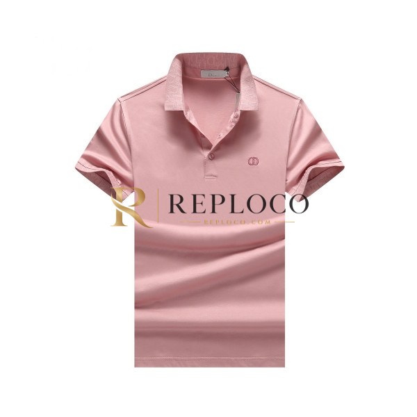 ✨[디올]Dior 2020 Mens Logo Polo Cotton Short Sleeved Tshirts - 디올 2020 남성 로고 폴로 코튼 반팔티 Dio0571x.Size(m - 3xl).핑크