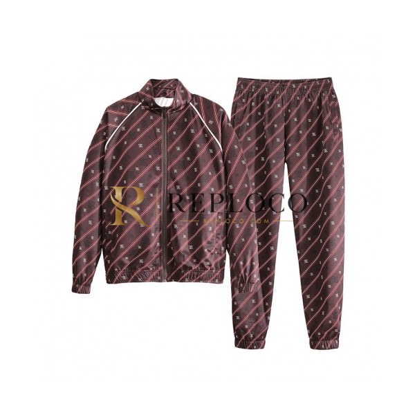 ✨Fendi 2019 Mens Patch Logo Training Clothes&Pants - 펜디 2019 남성 패치 로고 트레이닝복&팬츠 Fen0790x.Size(m - 2xl).브라운