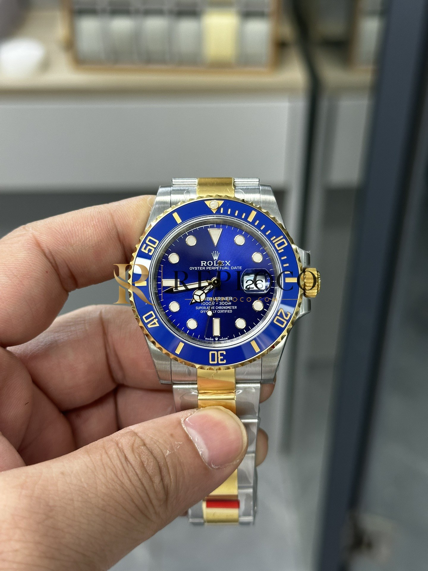 VS 공장 롤렉스 서브마리너 126613LB 블루지 41mm 투톤 1:1 슈퍼클론 DD3235 무브먼트