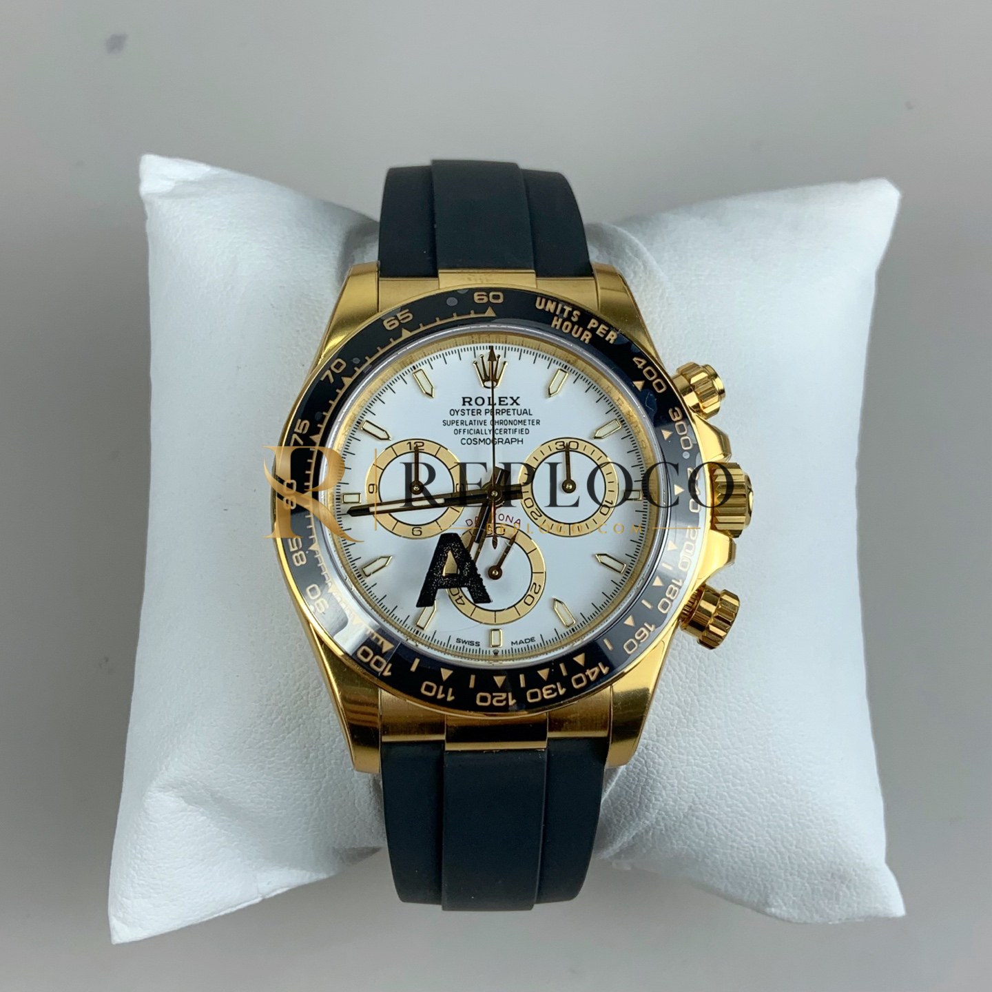 VS 공장 롤렉스 코스모그래프 데이토나 40mm 126518LN 옐로 골드 화이트 다이얼 러버 스트랩 1:1 슈퍼클론 DD4131 무브먼트