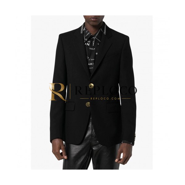 ✨Givenchy 2019 Mens Modern Logo Cashmere Suit Jacket - 지방시 2019 남성 모던 로고 캐시미어 슈트 자켓 Giv0208x.Size(s - 2xl).블랙