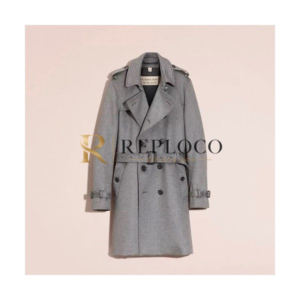 ✨Burberry Mens Vintage Cashmere Coats Gray - 버버리 2021 남성 빈티지 캐시미어 코트 Bur04254x Size(m - 3xl) 그레이