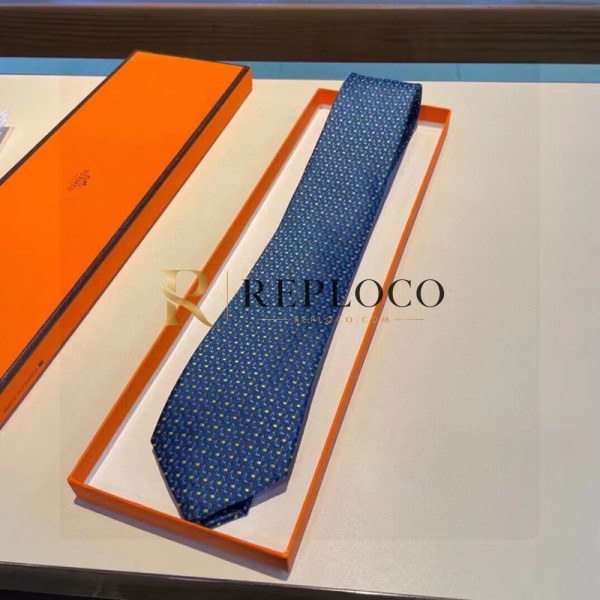 ✨Hermes MENS NECKTIE NAVY - 에르메스 남성용 넥타이 HE0003 네이비/블랙