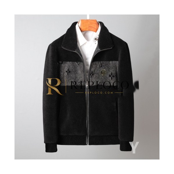 ✨[루이비통]Louis vuitton 2020 Mens Logo Leather Jackets - 루이비통 2020 남성 로고 가죽 자켓 Lou02468x.Size(m - 3xl).블랙