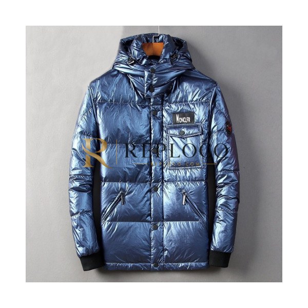 ✨Moncler 2019 Mens Patch Logo Modern Down Padding - 몽클레어 2019 남성 패치 로고 모던 다운패딩 Moc0823x.Size(m - 3xl).블루