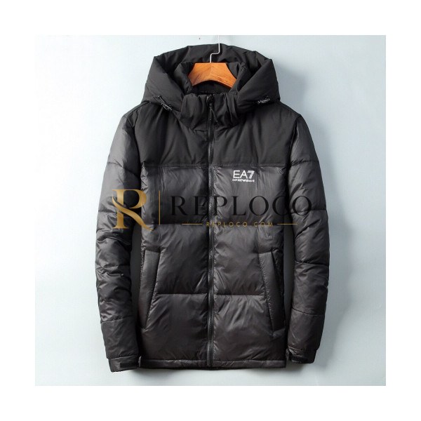 ✨Armani 2019 Mens Logo Down Padding - 알마니 2019 남성 로고 다운패딩 Arm0300x.Size(m - 3xl).블랙