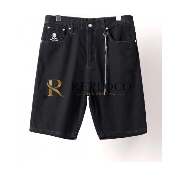 ✨Mastermind Japan Mens Skull Slim Fit Denim Pants - 마스터마인드 남성 스컬 슬림핏 데님 팬츠 Mas13x
