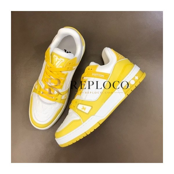 ✨루이비통 남/녀 Trainer 옐로우 스니커즈