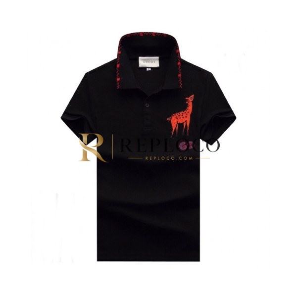 ✨[매장판]Gucci 2020 Mens Logo Cotton Polo Short Sleeved Tshirts - 구찌 2020 남성 로고 폴로 코튼 반팔티 Guc02425x.Size(m - 3xl).블랙