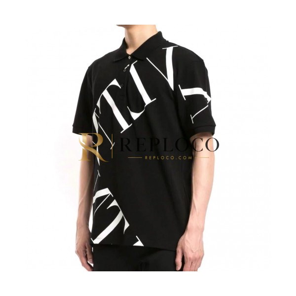 ✨[발렌티노]Valentino 2020 Mens Cotton Polo Short Sleeved Tshirts - 발렌티노 2020 남성 코튼 폴로 반팔티 Val0336x.Size(s - 2xl).블랙