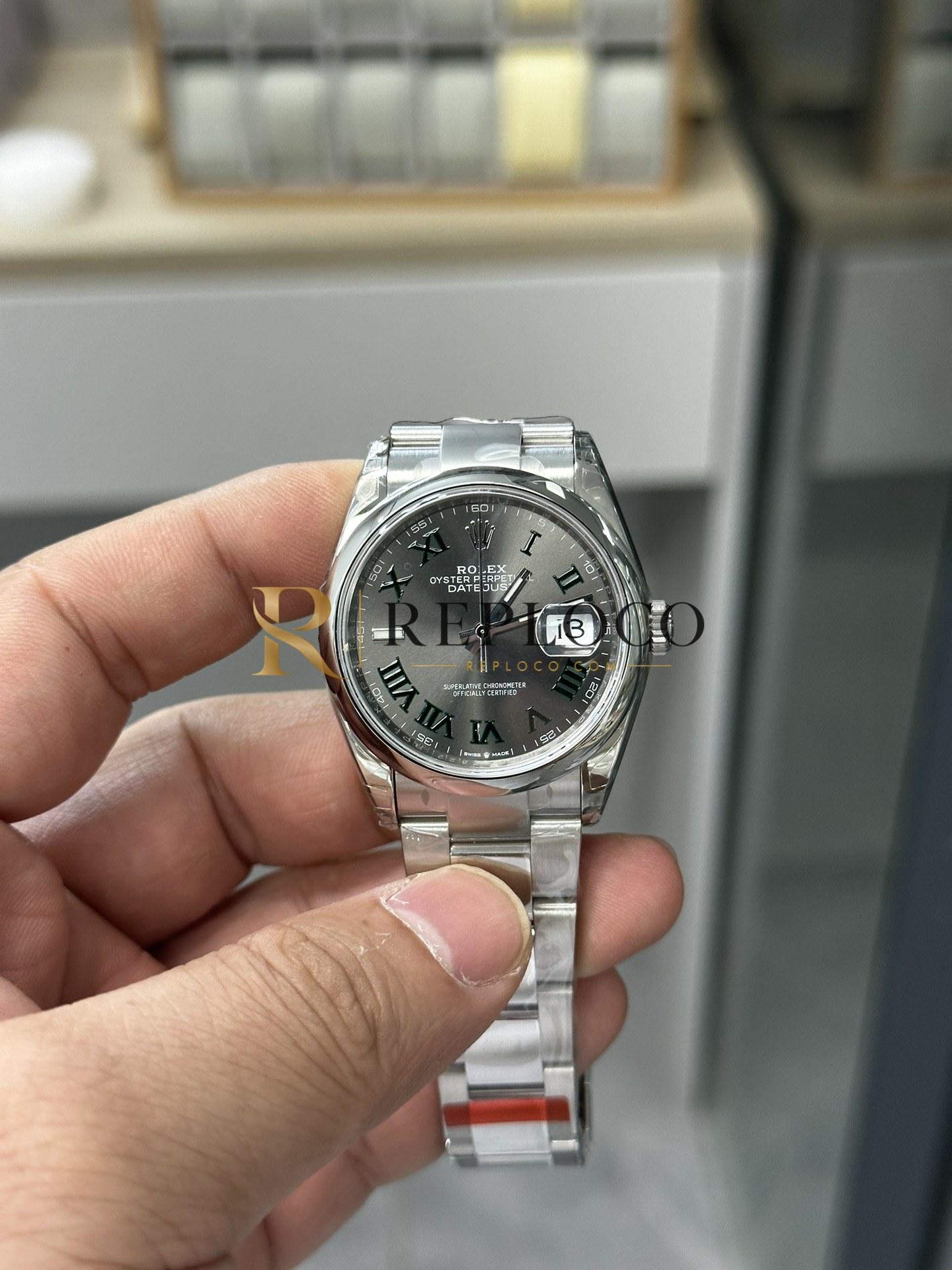 VS 공장 롤렉스 데이토저스트 36mm 126200 윔블던 다이얼 스무스 베젤 오이스터 브레이슬릿 1:1 슈퍼클론 DD3235 무브먼트