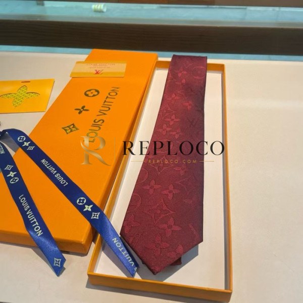 ✨Louis Vuitton MENS NECKTIE 레드- 루이비통 남성용 넥타이 레드-lou00002