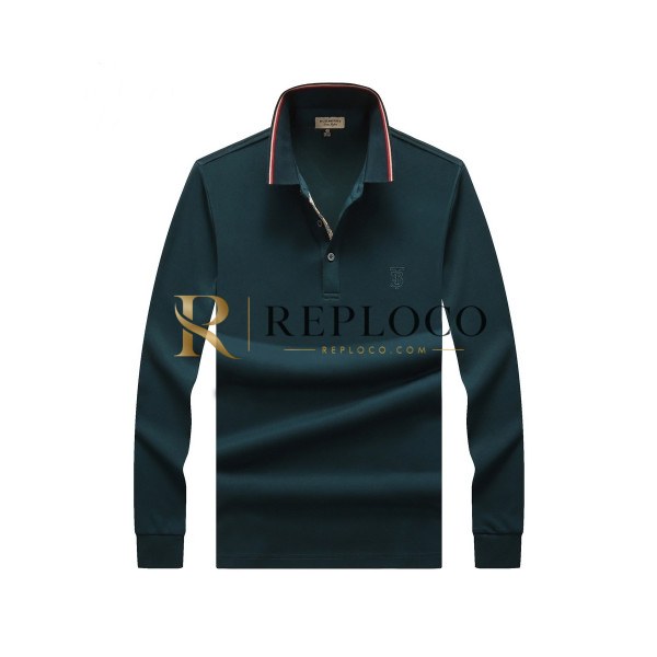 ✨[버버리]Burberry 2020 Mens Logo Casual Cotton Polo Tshirts - 버버리 2020 남성 로고 캐쥬얼 코튼 폴로 맨투맨 Bur02187x.Size(m - 3xl).그린