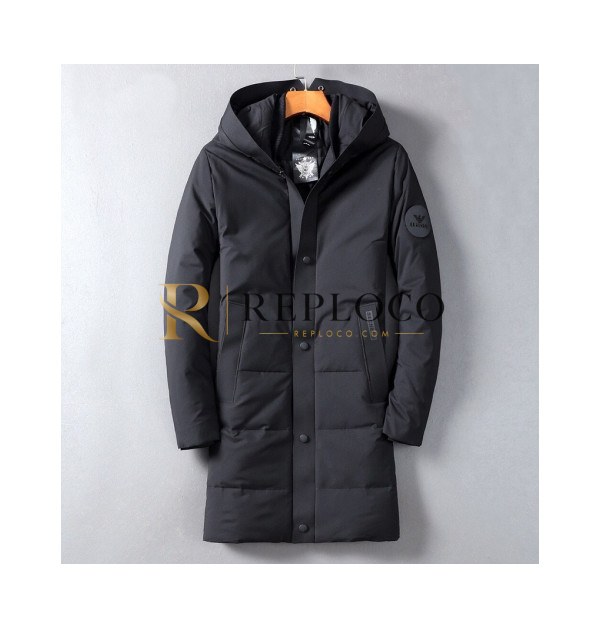 ✨Armani 2019 Mens Logo Long Down Padding - 알마니 2019 남성 로고 롱다운 패딩 Arm0239x.Size(m - 3xl).블랙