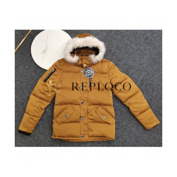 ✨[매장판] Moose Knuckle 2019 Mm/Wm Logo Goose Down Padding - 무스너클 2019 남자 로고 구스다운 패딩 Moo0050x.Size(xs - xl).브라운