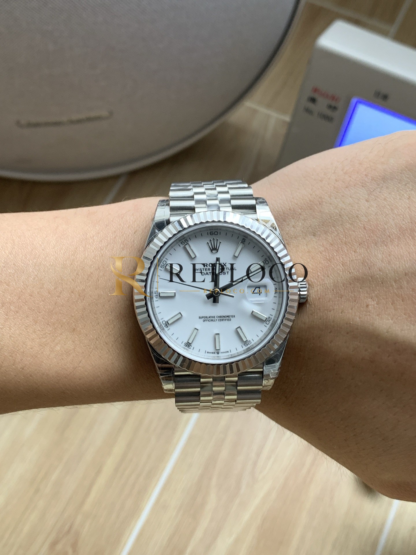 VS 공장 롤렉스 데이트저스트 41mm 126334 퓨어 화이트 다이얼 플루티드 베젤 쥬빌리 브레이슬릿 1:1 슈퍼클론 DD3235 무브먼트 - 이미지 5