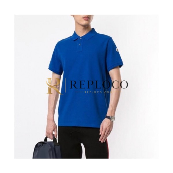 ✨[매장판]Moncler 2020 Mens Logo Cotton Short Sleeved Polo Tshirts - 몽클레어 2020 남성 로고 코튼 폴로 반팔티 Moc01543x.Size(s - 2xl).블루