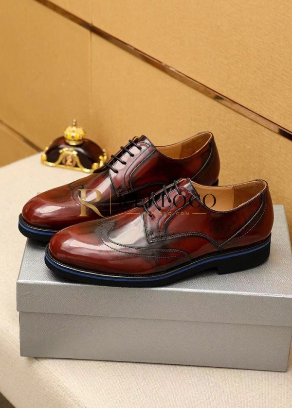 ✨Prada Men's Leather Oxford Shoes,PRAS0817 - 프라다 남성용 레더 옥스퍼드 슈즈,Size(240-280)
