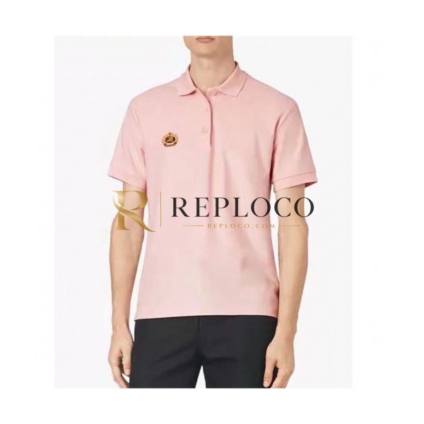 ✨[버버리]Burberry 2020 Mens Logo Cotton Polo Short Sleeved Tshirts - 버버리 2020 남성 로고 코튼 폴로 반팔티 Bur02323x.Size(s - 2xl).핑크