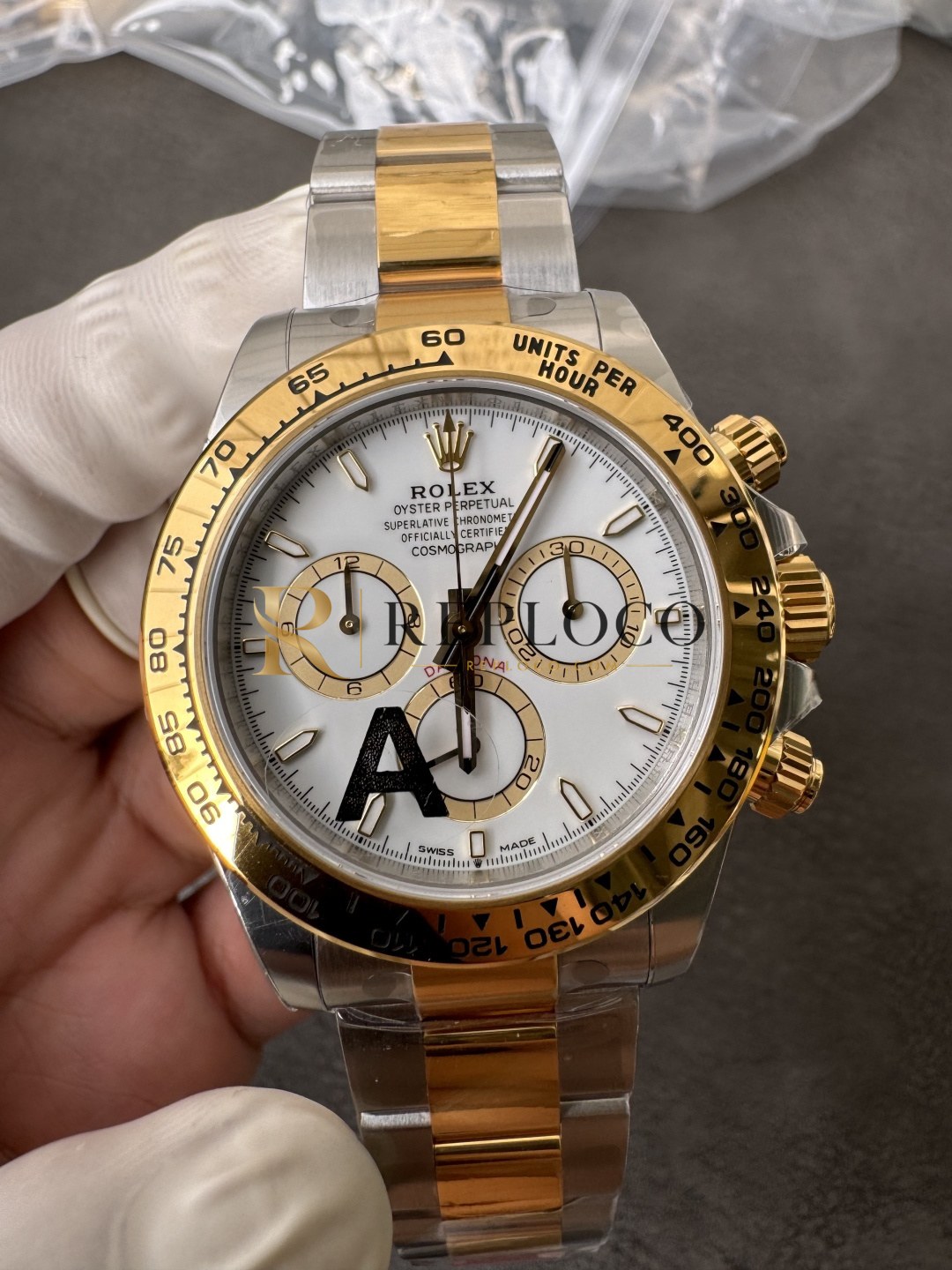 VS 공장 롤렉스 코스모그래프 데이토나 40mm 126503 투톤 옐로우 골드 화이트 다이얼 1:1 슈퍼클론 DD4131 무브먼트