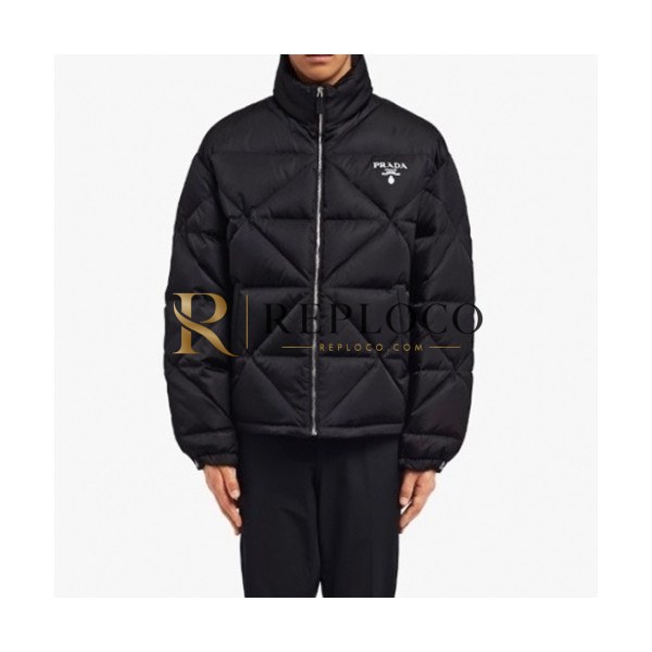 ✨Prada Mm/Wm Logo Casual Duck Down Padding Black - 프라다 2021 남/녀 로고 캐쥬얼 다운 패딩 Pra02463x Size(s - 2xl) 블랙