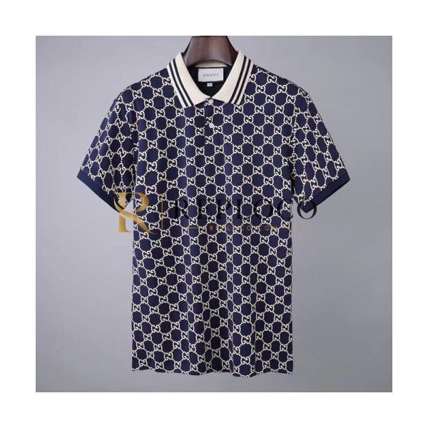 ✨[매장판]Gucci 2020 Mens Logo Short Sleeved Polo Tshirts - 구찌 2020 남성 로고 폴로 반팔티 Guc02913x.Size(m - 2xl).네이비
