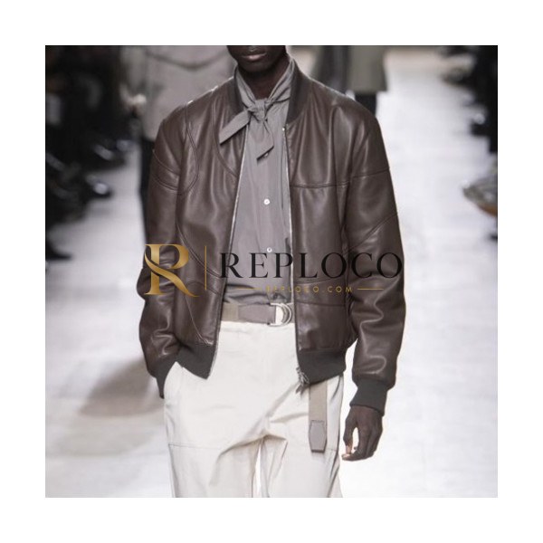 ✨Hermes Mens Sheep-skin Jacket - 에르메스 남성 가죽 자켓 - her537x