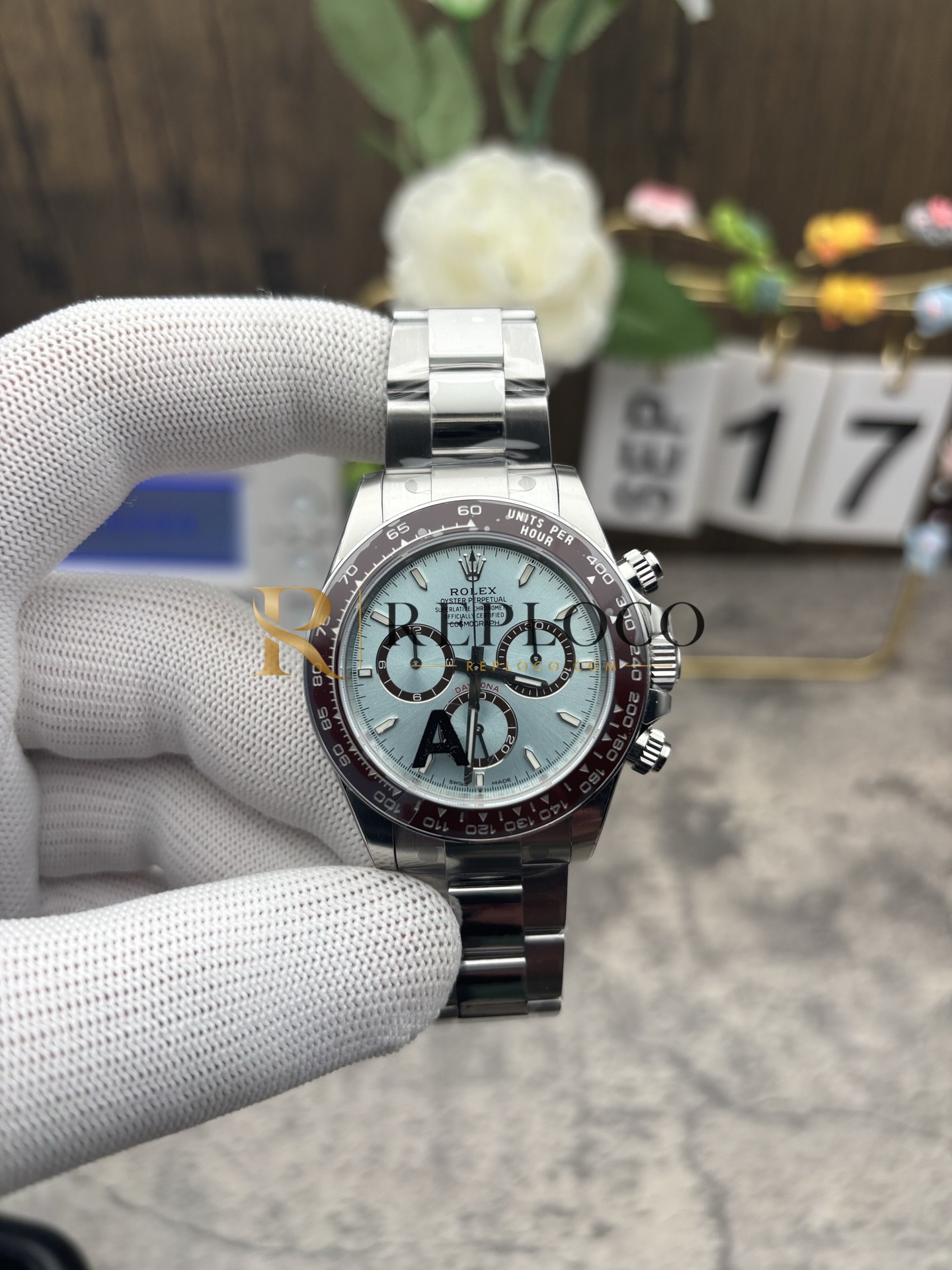 VS 공장 롤렉스 코스모그래프 데이토나 40mm 126506 아이스 블루 플래티넘 1:1 슈퍼클론 DD4131 무브먼트 - 이미지 6