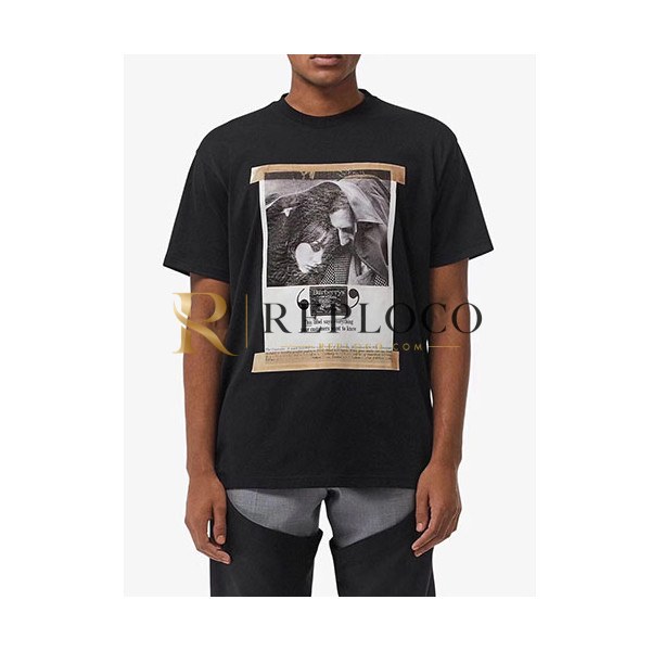 ✨Burberry 2019 Mens Logo Polo Cotton Short Sleeved Tshirt - 버버리 남성 로고 폴로 코튼 반팔티 BurTS0054.Size(s- xl).블랙