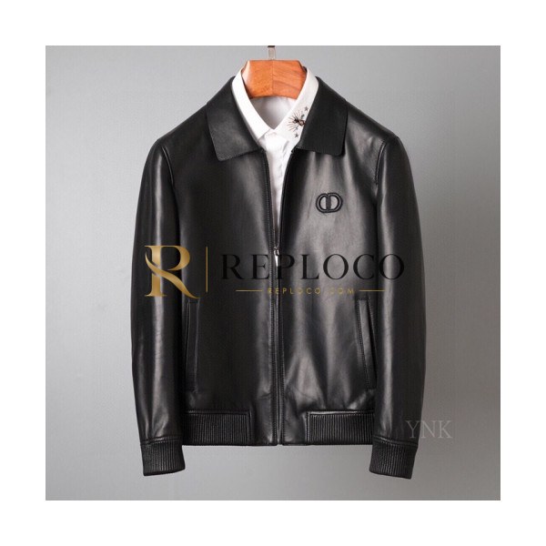 ✨Valentino Mens Leather Jacket - 발렌티노 남성 로고 캐쥬얼 가죽 자켓 - val440x