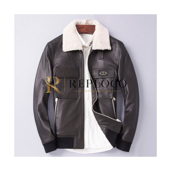 ✨Louis vuitton 2019 Mens Logo Leather Jacket - 루이비통 2019 남성 로고 가죽 자켓 Lou01452x.Size(m - 3xl).블랙