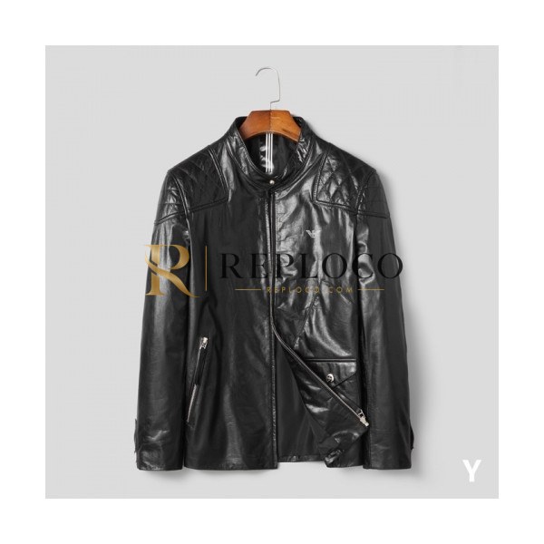 ✨[알마니]Armani 2020 Mens Classic Leather Jackets - 알마니 2020 남성 클래식 캐쥬얼 가죽 자켓 Arm0805x.Size(m - 3xl).블랙