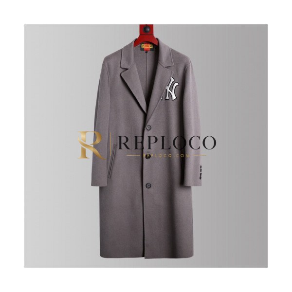 ✨Gucci 2019 Mens Patches Cashmere Coat - 구찌 2019 남성 패치 캐시미어 코트 Guc01430x.Size(s - 2xl).그레이