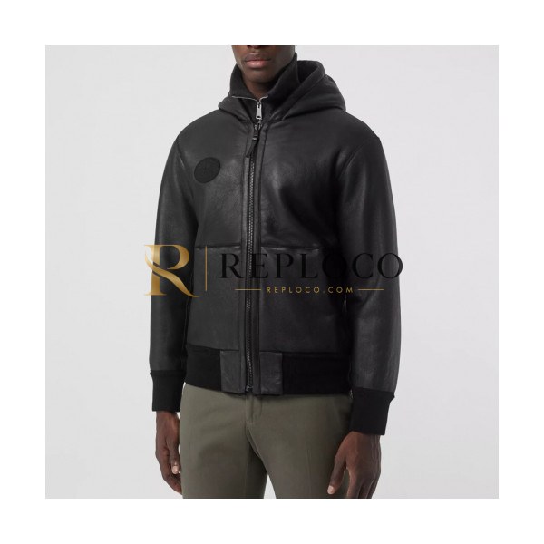 ✨Burberry 2019 Mens Casual Leather Jacket - 버버리 2019 남성 캐쥬얼 레더 자켓 Bur01279x.Size(m - 3xl).블랙