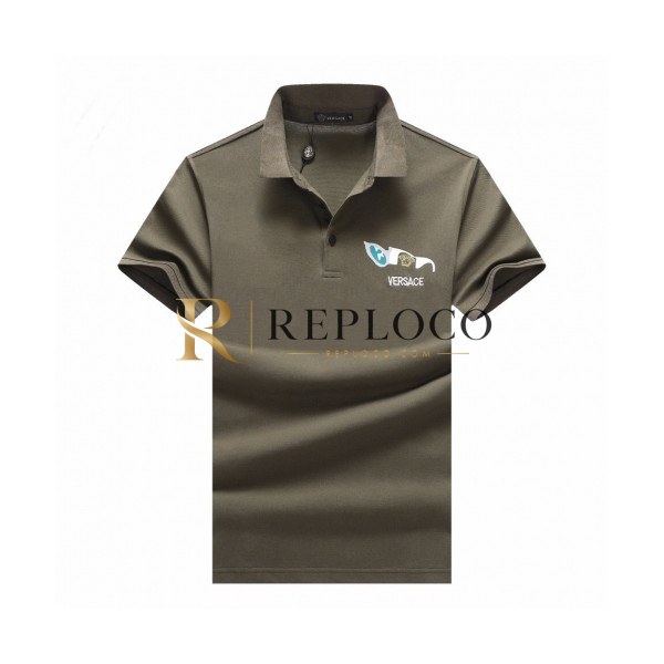 ✨[베르사체]Versace 2020 Mens Logo Cotton Short Sleeved Polo Tshirts - 베르사체 2020 남성 메두사 코튼 폴로 반팔티 Ver0588x.Size(m - 3xl).카키