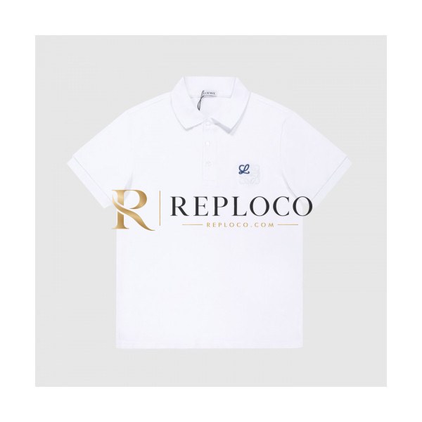 ✨Loewe Mens Smile Short Sleeved Tshirts White - 로에베 2021 남성 폴로 반팔티 Loe0473x Size(xs - xl) 화이트