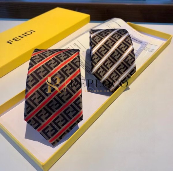 ✨FENDI MENS NECKTIE BROWN - 펜디 남성용 넥타이 FE0002