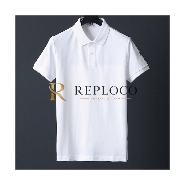 ✨[매장판]Moncler 2020 Mens Logo Cotton Short Sleeved Polo Tshirts - 몽클레어 2020 남성 로고 코튼 폴로 반팔티 Moc01545x.Size(s - 2xl).화이트