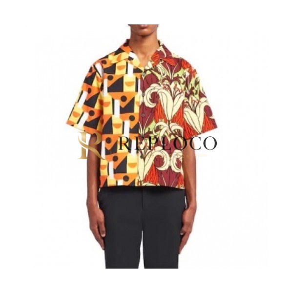 ✨Prada Mens Basic Logo Short Sleeved Tshirts Orange - 프라다 2021 남성 베이직 로고 폴로 반팔티 Pra02362x Size(s - xl) 오렌지