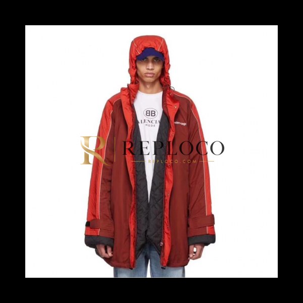 ✨Balenciaga 2018 Mens Padding Logo Parka - 발렌시아가 남성 패딩 로고 파카 BAL0067 , 2컬러 (레드/블루) Size (S - XL)