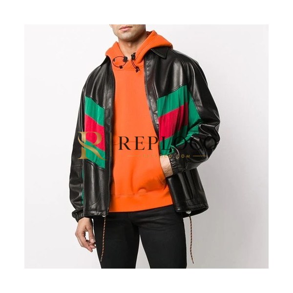 ✨[구찌]Gucci 2020 Mens Classic Leather Jackets - 구찌 2020 남성 클래식 캐쥬얼 가죽 자켓 Guc03159x.Size(s - xl).블랙