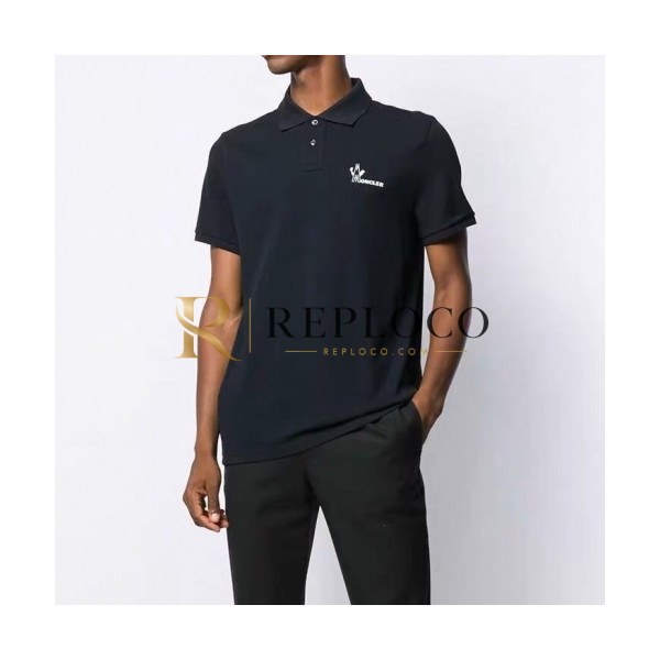 ✨[매장판]Moncler 2020 Mens Logo Cotton Short Sleeved Polo Tshirts - 몽클레어 2020 남성 로고 코튼 폴로 반팔티 Moc01534x.Size(m - 3xl).네이비
