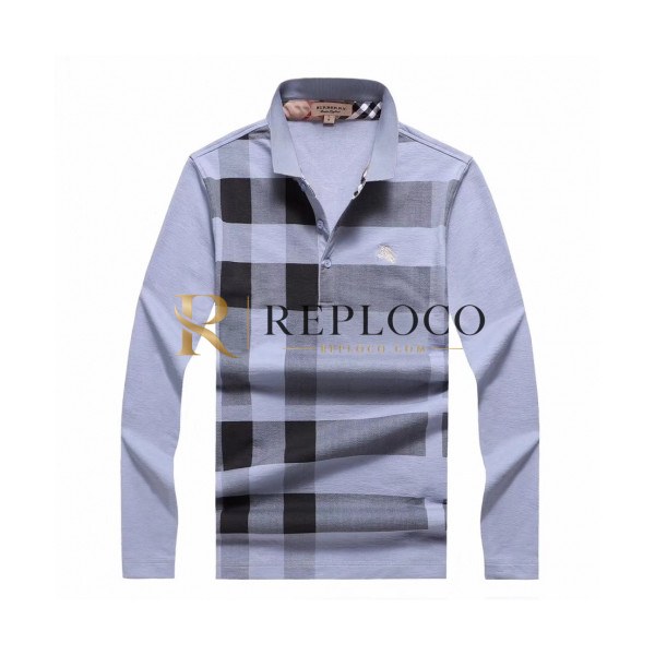 ✨[버버리]Burberry 2020 Mens Logo Casual Cotton Polo Tshirts - 버버리 2020 남성 로고 캐쥬얼 코튼 폴로 맨투맨 Bur02234x.Size(m - 3xl).블루