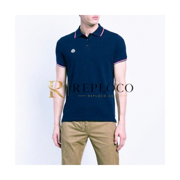 ✨[매장판]Moncler 2020 Mens Logo Cotton Short Sleeved Polo Tshirts - 몽클레어 2020 남성 로고 코튼 폴로 반팔티 Moc01565x.Size(s - 2xl).네이비