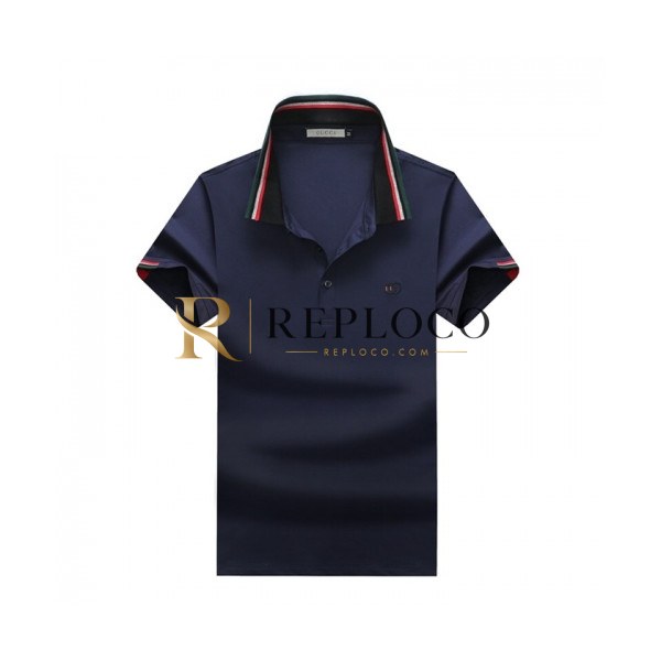 ✨[매장판]Gucci 2020 Mens Logo Cotton Short Sleeved Polo Tshirts - 구찌 2020 남성 로고 코튼 폴로 반팔티 Guc02373x.Size(m - 3xl).네이비
