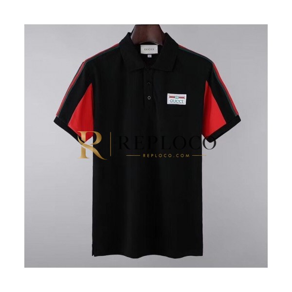 ✨[매장판]Gucci 2020 Mens Logo Short Sleeved Polo Tshirts - 구찌 2020 남성 로고 폴로 반팔티 Guc02921x.Size(m - 2xl).블랙