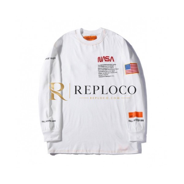 ✨Heron Preston Mens Printing Oversize Tshirts - 헤론프레스턴 2019 남성 프린팅 오버사이즈 긴팔티 - her09x