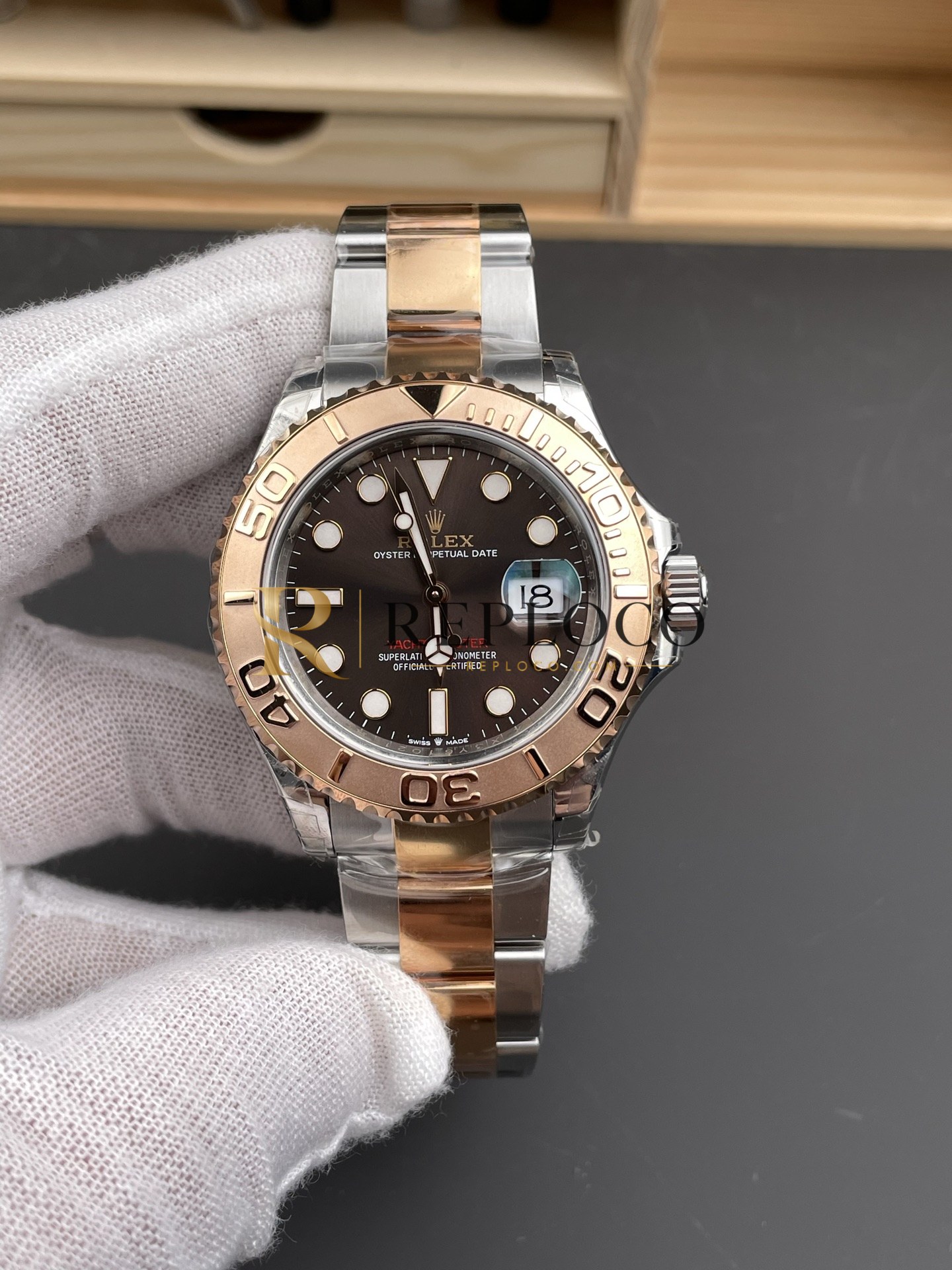 VS 공장 롤렉스 요트마스터 126621 초콜릿 다이얼 40mm 투톤 로즈골드 1:1 슈퍼클론 DD3235 무브먼트