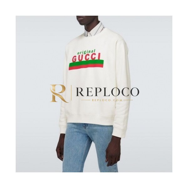 ✨[구찌]Gucci 2020 Mm/Wm Logo Crew-neck Cotton Tshirts - 구찌 2020 남/녀 로고 코튼 크루넥 코튼 긴팔티 Guc03195x.Size(xs - l).아이보리
